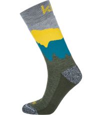 Turistické ponožky NORS-U KILPI Khaki