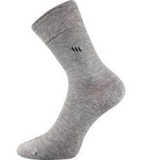 Pánské ponožky s extra volným lemem - 1 pár Dipool Lonka šedá melé