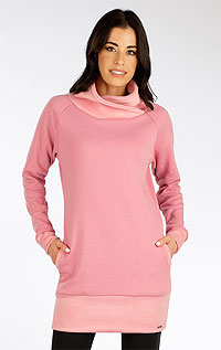 Dámské mikinové šaty 7F122 LITEX Tmavě růžová