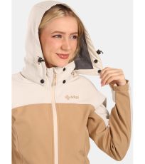 Dámská softshellová bunda - větší velikosti RAVIA-W KILPI Béžová