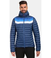Pánská péřová bunda PYRAMIDEN-M KILPI Tmavě modrá