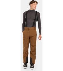 Pánské lyžařské kalhoty MIMAS-M KILPI Hnědá