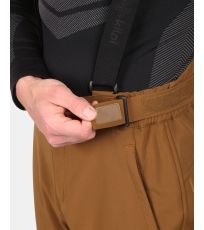 Pánské softshellové lyžařské kalhoty RHEA-M KILPI Hnědá