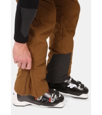 Pánské softshellové lyžařské kalhoty RHEA-M KILPI Hnědá