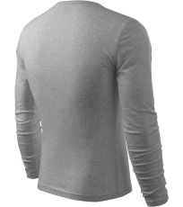 Pánské triko FIT-T Long Sleeve Malfini tmavě šedý melír