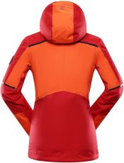 Dámská lyžařská bunda MALEFA ALPINE PRO tmavě červená