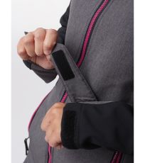 Dámský softshellový kabát LYANA LOAP Tmavě šedá