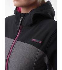 Dámský softshellový kabát LYANA LOAP Tmavě šedá