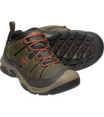 Pánské nízké trekové boty CIRCADIA WP MEN KEEN black olive/potters clay