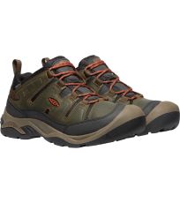 Pánské nízké trekové boty CIRCADIA WP MEN KEEN black olive/potters clay