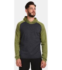Pánský vlněný svetr s kapucí MOSEO-M KILPI Zelená