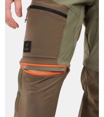 Pánské outdoorové odepínací kalhoty HOSIO-M KILPI Khaki