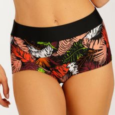 Plavkové kalhotky bokové s nohavičkou 6F321 LITEX