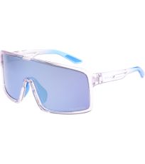  
	Materiál: Grilamid TR90

	Materiál čoček: polarizační TAC

	Barva: čirá, modrá, lesklá

	Barva čočky: šedá
	Povrchová úprava čočky: ICE BLUE PLATINUM

	Kategorie slunečního filtru: S3

	Báze čoček: 5C

	Popis velikosti: 129-0-124
