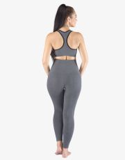 Dámské legíny dlouhé 95037P GINA Šedá-bílá