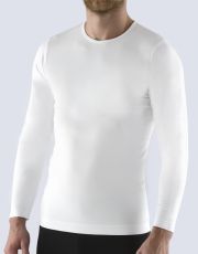 Pánské tričko s dlouhým rukávem 58010P GINA bílá