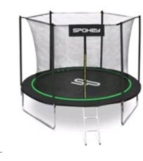 Trampolína průměr 305 cm - černo-zelená JUMPER III Spokey