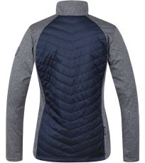 Dámská zateplená mikina DOLORES HANNAH midnight navy/light gray mel