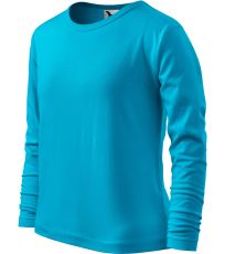 Dětské triko Long Sleeve 160 Malfini tyrkysová