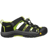 Dětské sandály Newport H2 Jr KEEN black/lime green