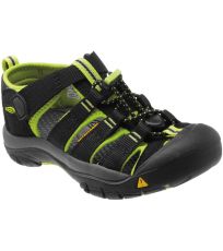 Dětské sandály Newport H2 Jr KEEN black/lime green