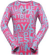 Dětské rychleschnoucí triko LOUSO ALPINE PRO pink glo