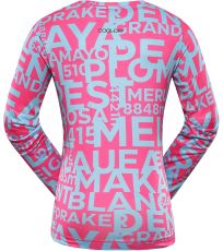 Dětské rychleschnoucí triko LOUSO ALPINE PRO pink glo