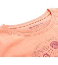 Dámské bavlněné triko ECCA ALPINE PRO peach pink