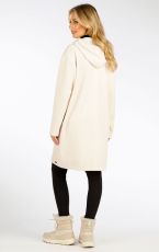 Dámský kabátek s kapucí 7F148 LITEX smetanová