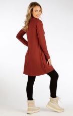 Dámské mikinové šaty 7F126 LITEX hnědočervená