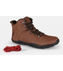 Unisex vysoká outdoorová barefoot obuv BARE HIGH WP-U KILPI Hnědá