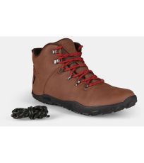 Unisex vysoká outdoorová barefoot obuv BARE HIGH WP-U KILPI Hnědá