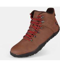 Unisex vysoká outdoorová barefoot obuv BARE HIGH WP-U KILPI Hnědá