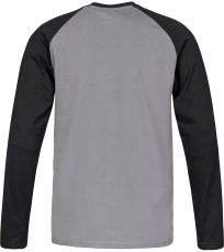 Pánské tričko s dlouhým rukávem HANES HANNAH Steel gray/anthracite