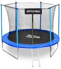 Trampolína 305 cm - černo-modrá JUMPER II Spokey