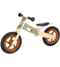 Dětské dřevěné odrážedlo khaki WOOD RIDE DUO Spokey 