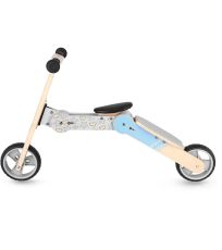 Dřevěné dětské odrážedlo modré WOO-RIDE MULTI Spokey 