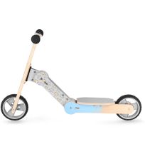 Dřevěné dětské odrážedlo modré WOO-RIDE MULTI Spokey 