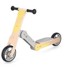 Dřevěné dětské odrážedlo žluté WOO-RIDE MULTI Spokey 