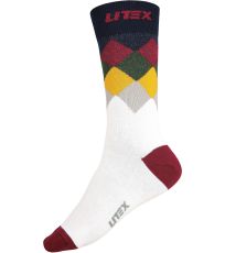 Designové ponožky 9A006 LITEX Bordó