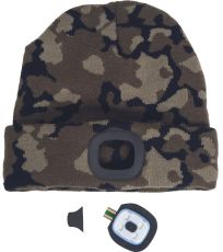 Unisex čepice s LED lampou DEEL LED Cerva camouflage