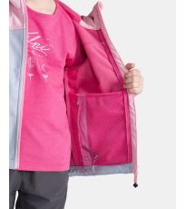 Dívčí softshellová bunda RAVIA-J KILPI Světle růžová