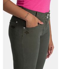 Dámské jeansové šortky PARIVA-W KILPI Tmavě zelená
