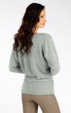 Dámský svetr s dlouhým rukávem 7F140 LITEX šedá