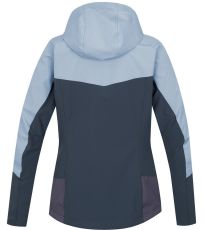Dámská softshellová bunda PULLA HANNAH blue fog/shark