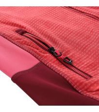 Dámská rychleschnoucí mikina ONNECA 2 ALPINE PRO malinová