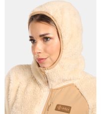 Dámská chlupatá fleecová mikina NORKA-W KILPI Béžová