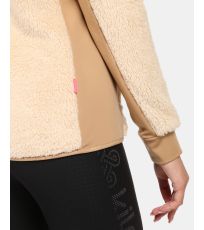 Dámská chlupatá fleecová mikina NORKA-W KILPI Béžová