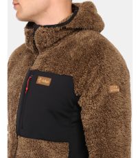 Pánská chlupatá fleecová mikina NORKA-M KILPI Hnědá