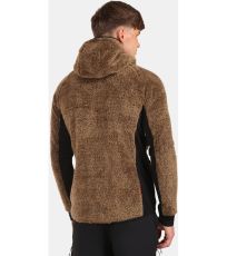 Pánská chlupatá fleecová mikina NORKA-M KILPI Hnědá